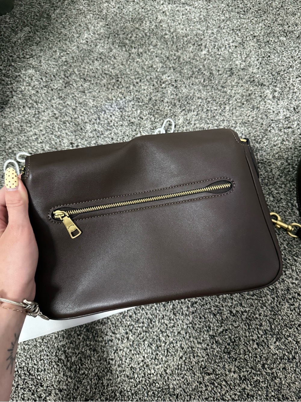 Coach Soft Tabby Shoulder Bag Brass/Maple - Picture 8 of 11